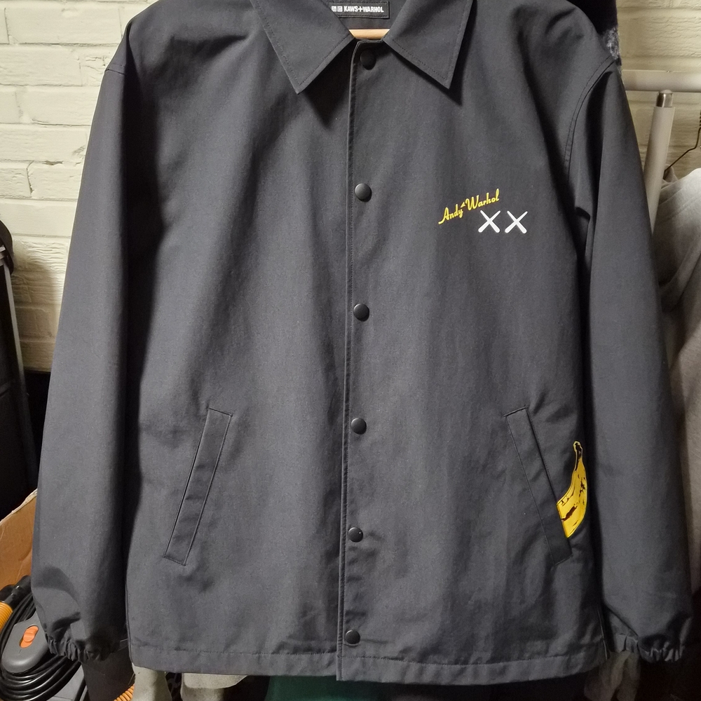 Uniqlo x KAWS Black Jacket with Yellow Accents